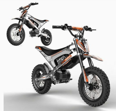 KuKirin X1 Electric Dirt Bike, 20,8Ah batteri, Off-Road Performance, 50 km/h, Silve