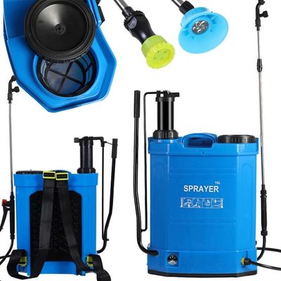 Batteridrevet rygsprøjte 16L med teleskoplanse 65–100 cm, 3 dyser