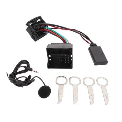 Bluetooth 5.0 trådløs lydadapter Aux-indgangskabel med mikrofon til Ford Focus Mondeo Fiesta Fusion 6000CD bilstereo