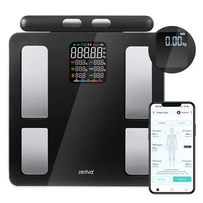 Analytisk badrumsvåg Bluetooth – ZORTIVA Smart Premium