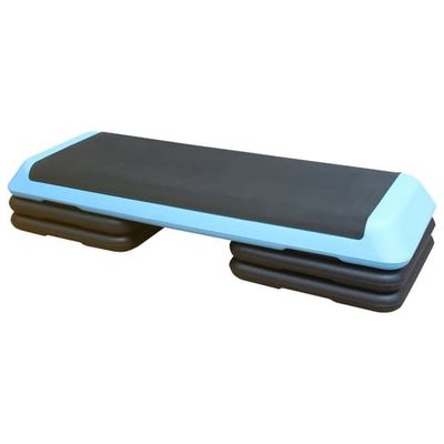 Justerbar Aerobic Step Treningsplattform med 3 Steghøyder 110cm, Blå - B - Veldig bra
