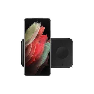 Samsung Duo trådløs oplader, sort - A - Som ny