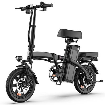 URLIFE F1L Elcykel, 350W motor, MAX 25 km/h, 7,8AH batteri, hopfällbar, 14'' däck, skivbromsar, svart.