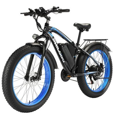 Philodo H7 Pro 26'' elcykel, 1000W motor, MAX 45 km/h, 17,5AH batteri, hydrauliska bromsar, 26*4.0 däck, 21 växlar, blå.