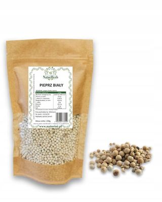 Hvide peberkorn 500g Naturini