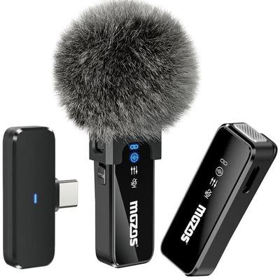 MOZOS MX2-DUAL trådløse mikrofoner 2.4 GHz til telefon