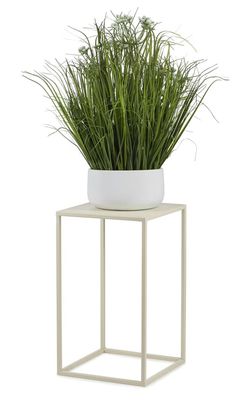 Creme stående blomsterstativ 40 cm