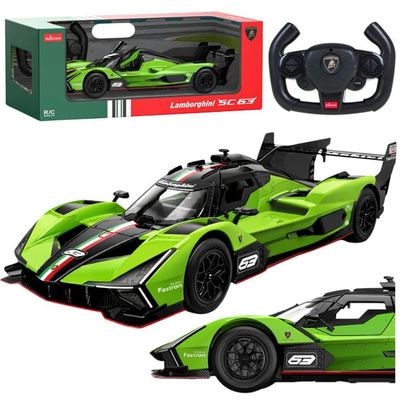Lamborghini SC63 fjernbetjent RC racerbil Rastar Grøn 1:14