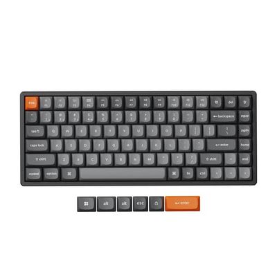Keychron K2 Max QMK trådlöst mekaniskt tangentbord, helt monterat (kan bytas under drift) / RGB-bakgrundsbelyst aluminiumram / Keychron Super Red
