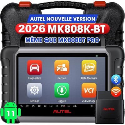 Diagnosväska - AUTEL - MK808K-BT - Bidirektionell diagnos - 3000+ Aktiva tester - Trådlös Bluetooth