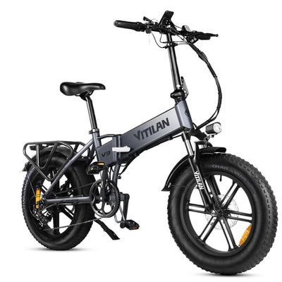 Vitilan V3 2.0 elcykel, 750W motor, 13Ah avtagbart batteri, 45km/h MAX, hopfällbar, Grå.