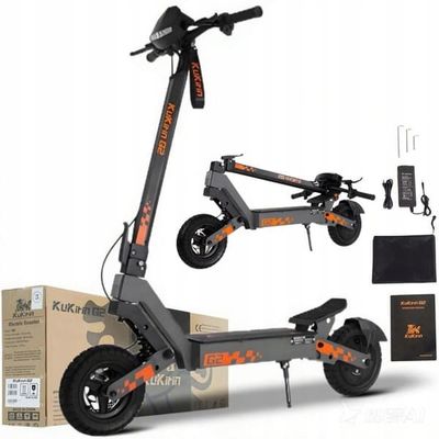 Kukirin G2 - Fällbar elektrisk sparkcykel - Motor 1200W - Batteri 48V 15.6Ah - Maxhastighet 45 km/h - Räckvidd 55 km