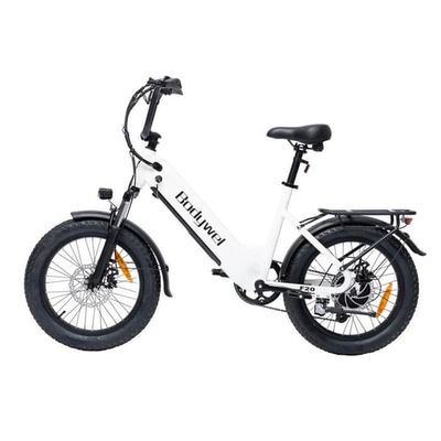 Bodywel F20 Elcykel – Motor 500 W, Avtagbart batteri 48 V 15 Ah, Assisterad räckvidd 65-110 km, Däck 20", Vit
