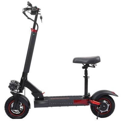 El-scooter FREEBOY J01 för vuxna, motor 800 W, däck 10 tum, batteri 48 V 15,6 Ah, hopfällbar och med säte.