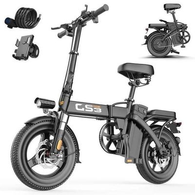 Toofly GS3 Elcykel för Vuxna, Motor 250 W, Batteri 48 V 15 Ah, Terrängdäck 14 Tum