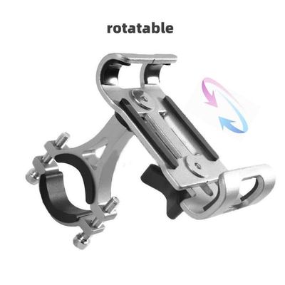 360° roterbar metalmotorcykeltelefonholder skridsikker GPS-navigationsklips universal stativ
