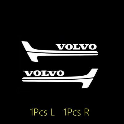 2 stk. bildørslys LED velkomstlaserprojektorlogolampe baggrundsbelysning til Volvo Rdesign V50 S60 XC60 S40 XC40 XC90 V6 tilbehør