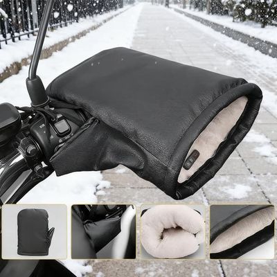 Motorcykel Styrmuffar Vindtäta Vintervantar Värmare Handskar Vattentäta Handmuffar Cykelhandtagsskydd Handvarma Motorcykel