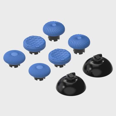 DATA FROG Metal Rocker Cap & Paddle Tilbehørssæt til PS4 og PS5 Edge Elite spilcontrollerhåndtag