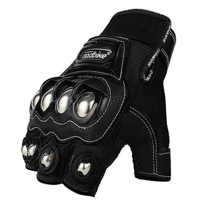 Motobike Strikhandsker Unisex Mænd Kvinder Motorcykel Sommer Åndbar Ridebeskyttelsesudstyr Halvfinger Sporting Bikerhandske