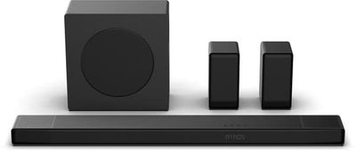 Ljudbar - HISENSE - AX5140Q - 5.1.4 Kanaler - Dolby Atmos & DTS:X - 520W - Trådlös subwoofer och bakhögtalare - HDMI eARC
