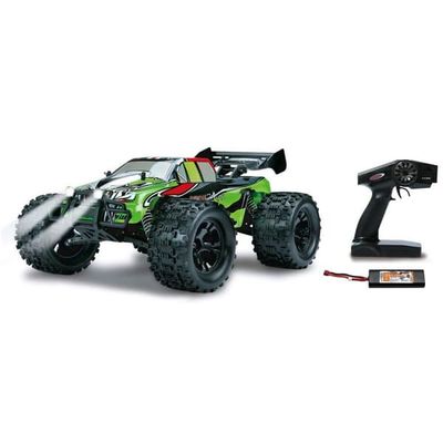 Akron Lipo BL 2,4Ghz radiostyrd monstertruck - Jamara - Borstlös 4WD - Grön - från 5 år och uppåt