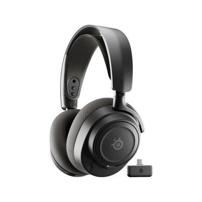 SteelSeries Arctis Nova 7 Gen 2 trådlösa Bluetooth 2,4 GHz Gaming hörlurar med brusreducering, svarta