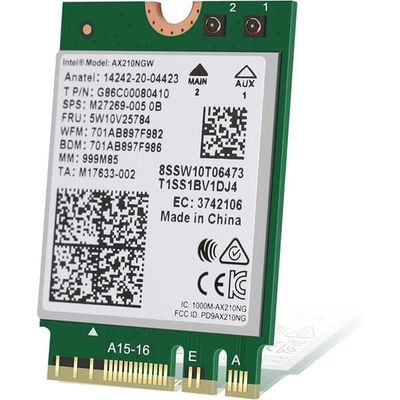 Trådlös nätverksadapter utan vPro, Bluetooth 5.2 AX210.NGWG Wi-Fi 6E