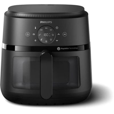 Luftfritös - PHILIPS - NA230/00 - Airfryer Serie 2000 6.2L - 13 tillagningslägen - tillagningsfönster - 1500W - Svart