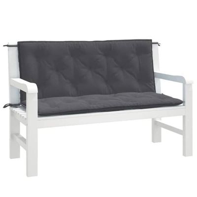 vidaXL Set av 2 Utebänk Kuddar, Balkong Kuddar, Utepatio Sittkuddar, Trädgårds Terrass Kuddar, 4002596