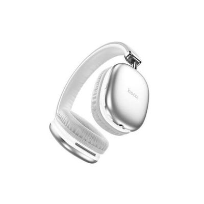 Bluetooth-hörlurar - HOCO - Silver - 40 timmars batteritid - Bluetooth 5.3 - Över örat