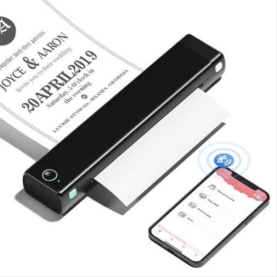 Phomemo M08F A4 Trådlös Termisk Skrivare Utan Bläck Bluetooth USB Svart
