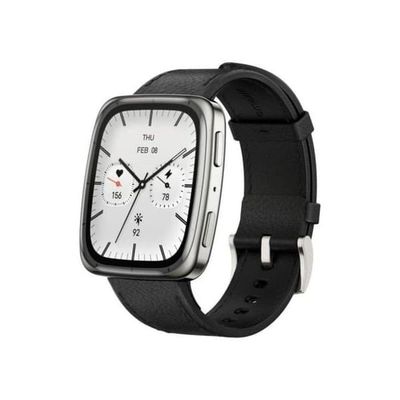 Amazfit Active 2 Square Premium NFC Smartwatch 1.75" AMOLED Safir GPS Silver med 2 Remmar