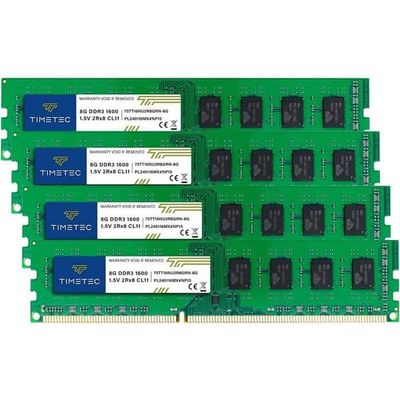Timetec RAM-minne 32 GB KIT DDR3 1600 MHz Non-ECC 240 pin