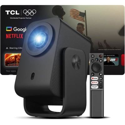 Bärbar projektor - TCL - C1 - Full HD 1080p - Dolby-ljud 8W - Inbyggd Google TV