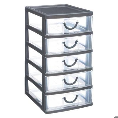Förvaringstorn plast 5 lådor stor modell - 5 five simply smart