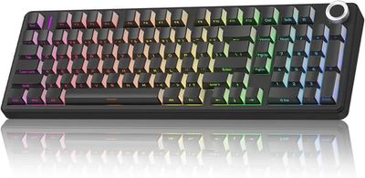 AULA F99 Pro Tyst Trådlöst Mekaniskt Gamingtangentbord 99 Tangenter Gasket Hot Swap RGB Linjär Switch Bluetooth 5.0 2.4GHz USB-C
