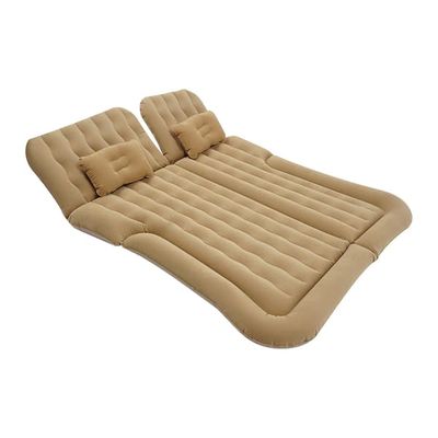 SUV Luftmadrass - Uppblåsbar Bilmadrass - Inbyggd 12V Luftpump - PVC Campingmadrass för Bil - För Roadtrip och Resa - Brun