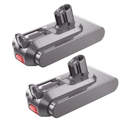 Dammsugarbatteri 2-pack - Ersättningsbatteri för V11 V15 - 25,2 V Li-ion - 6000 mAh hög kapacitet - Klickfäste SV15 SV16 SV17 SV22 SV28 SV29 SV47