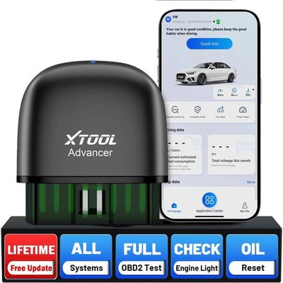 OBD2-skanner - AD20Pro Diagnosverktyg - Bluetooth - OBD-II - Alla system - Oljeserviceåterställning - Livstidsuppdateringar - 1-pack