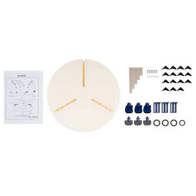 Keramikverktyg - Centreringsklämma för drejskiva - ABS - För skiva 25–36 cm - Skala 16–36 cm - Med 5 stödben - Storlek 39×4 cm - Portabel