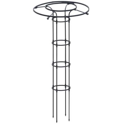 Rund havespalier - Klatrestøtte med metalramme - Lodret plantestativ - Til klatreplanter - 150 cm