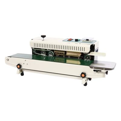 Kontinuerlig båndforsegler til poser - FR-900 - Vandret, 500 W, Forseglingsbredde 5–12 mm, EU-stik, CE - Grøn