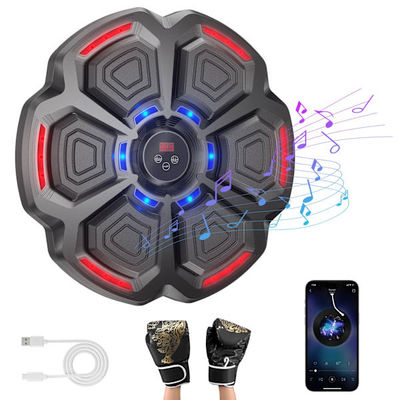 Musikboxningsmaskin - Väggmonterad Boxningstränare - Smart Bluetooth - Elektroniskt Slagmål - För Hemma & Gym - Svart
