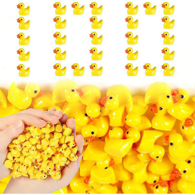 100 Mini Resin Ducks, Miniature Realistic Shape Tiny Duck Toys, Baby Bath Toys Brand New