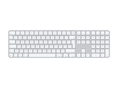 Apple Magic Keyboard with Touch ID and Numeric Keypad - Tangentbord - USB-C - trådlös - Bluetooth - svensk - vita tangenter
