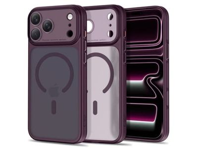 Tech-Protect MagPrime MagSafe CC case for iPhone 18 Pro Max / 17 Pro Max - burgundy