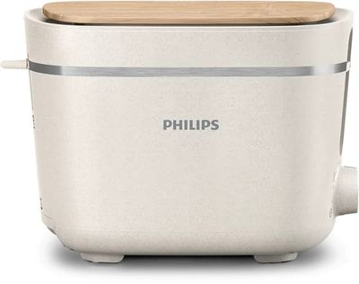 Philips 5000 Series HD2640 Eco Conscious Edition - Brödrost - 2 skiva - 2 Kortplatser - matt silkesvit