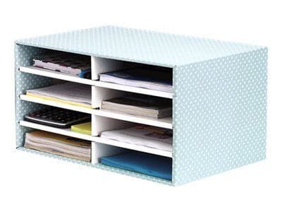 Bankers Box Style - Sorterer - 8 rom - for A4 (210 x 297 mm) - hvit, grønn