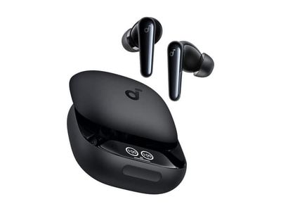 Soundcore Liberty 4 Pro - True wireless-hörlurar med mikrofon - inuti örat - Bluetooth - aktiv brusradering - svart